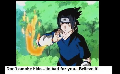 Sasuke s smoking warning by