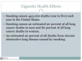 Cigarette Health Effects