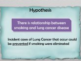 Relationship between smoking and lung cancer