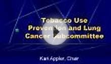 Tobacco Use Prevention and Lung Cancer Subcommittee